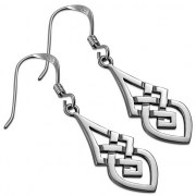 Sterling Silver Celtic style Trinity earrings, ep172
